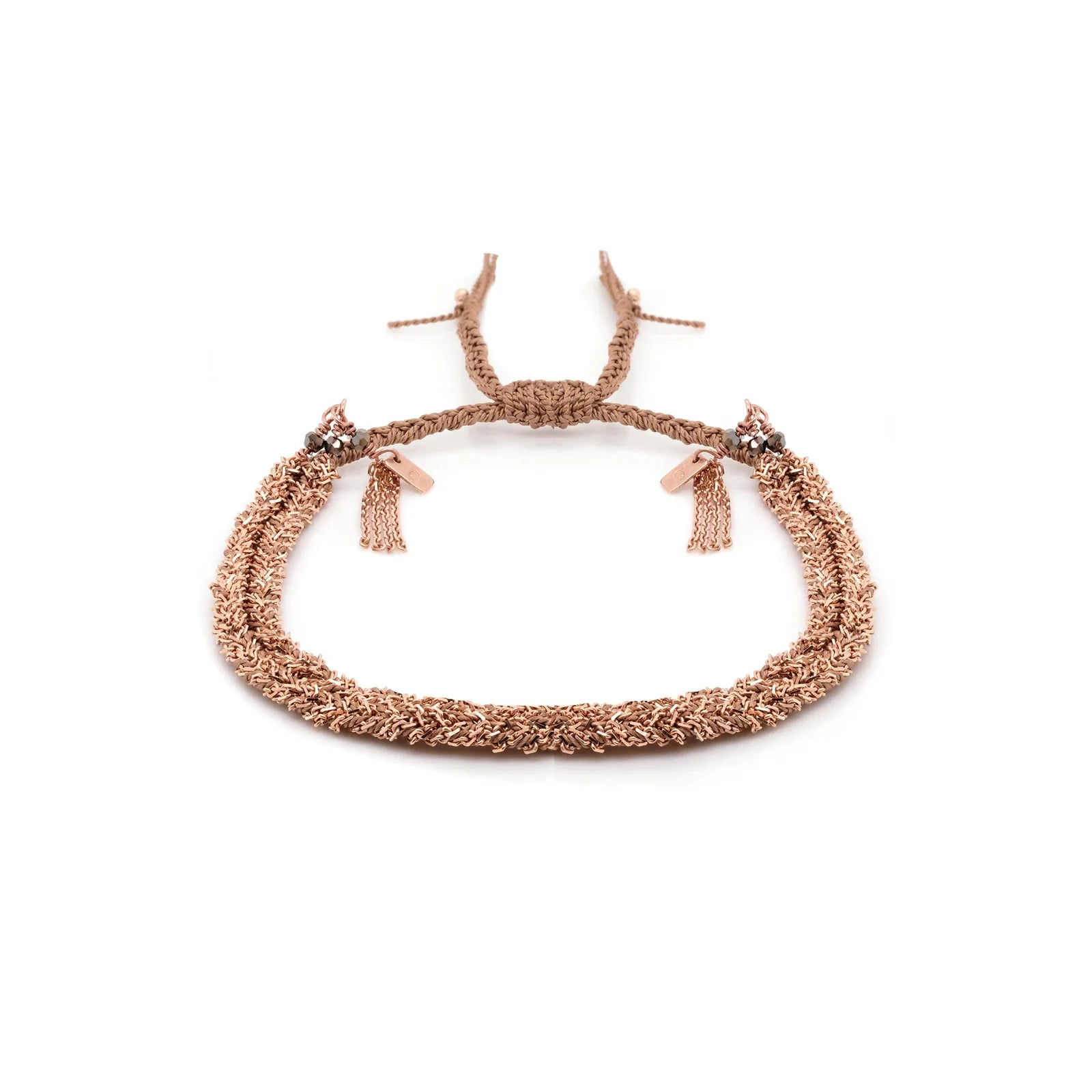 Nº 183 Bracelet Pink Gold Beige