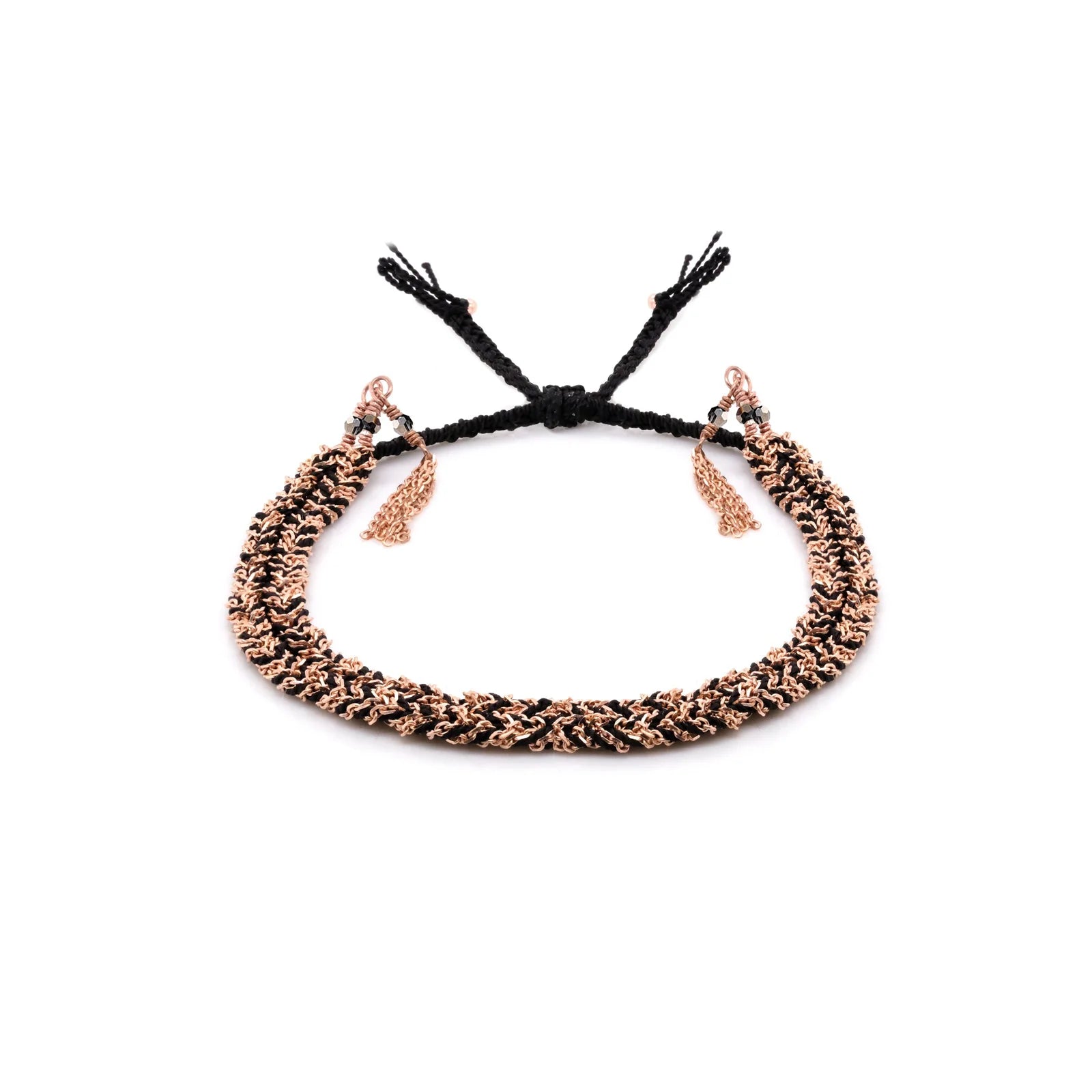 Nº 183 Bracelet Pink Gold Black