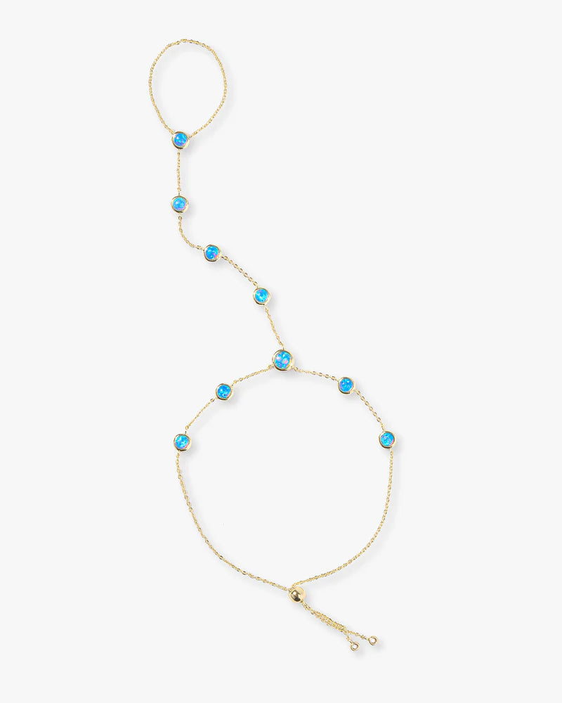 Blue Opal Hand Chain