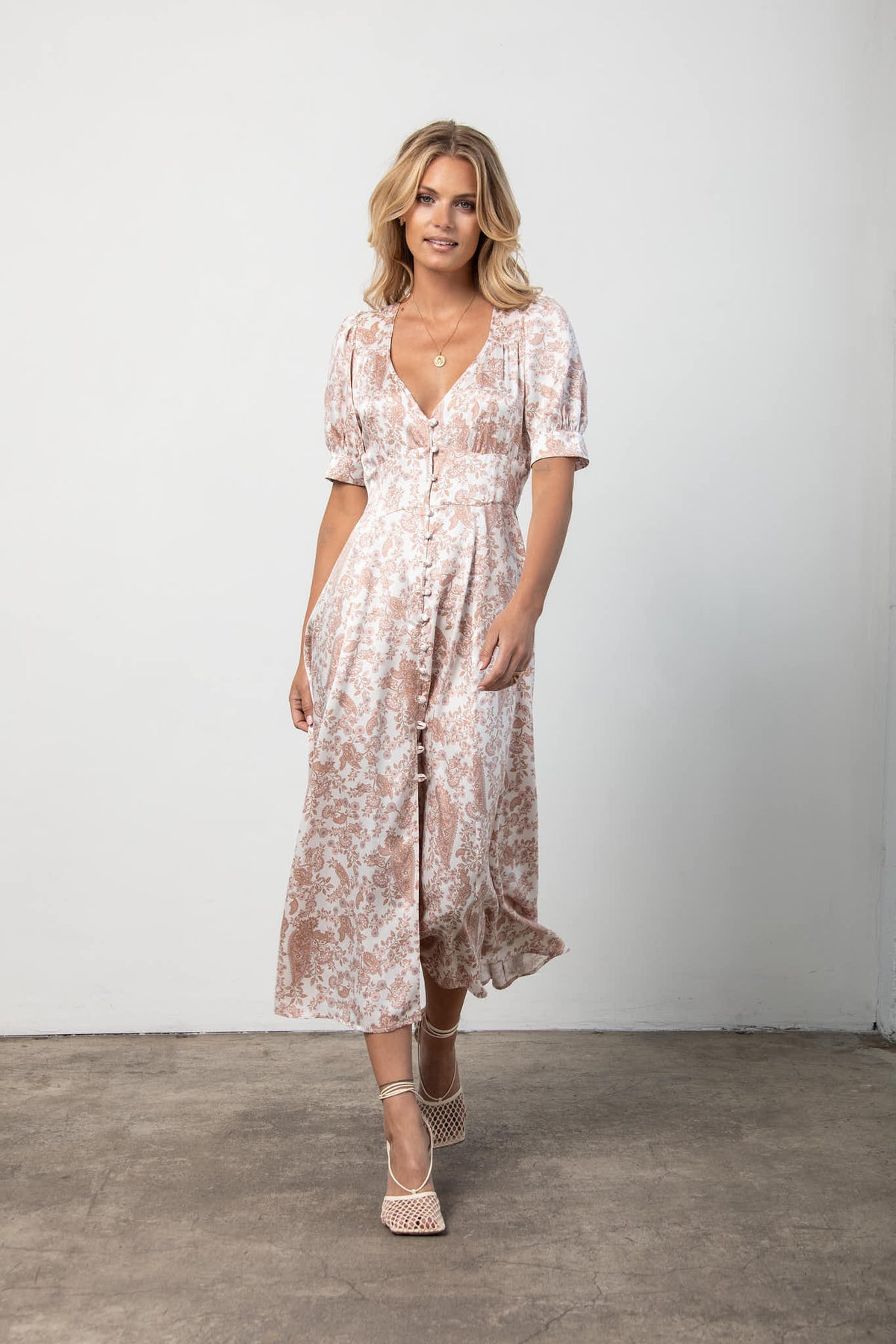 Aster Dress S / Light Paisley