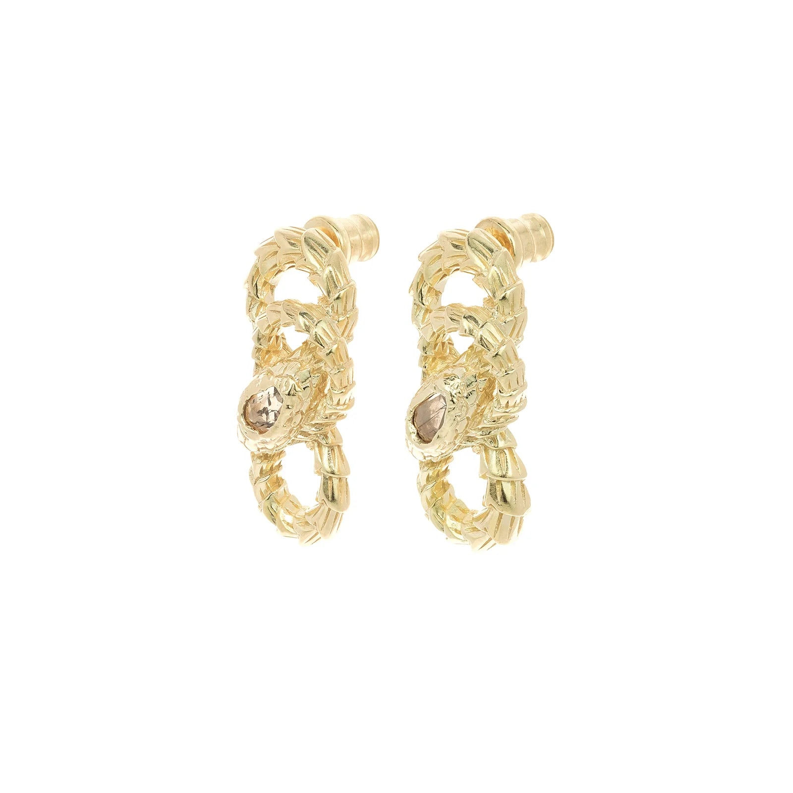 Nº 762 Gold Snake Earring